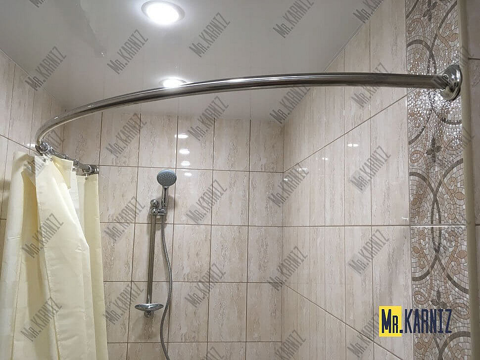 Карниз для ванны Relisan Vayer Azalia 150х105 Усиленный 20 мм MrKARNIZ фото 12