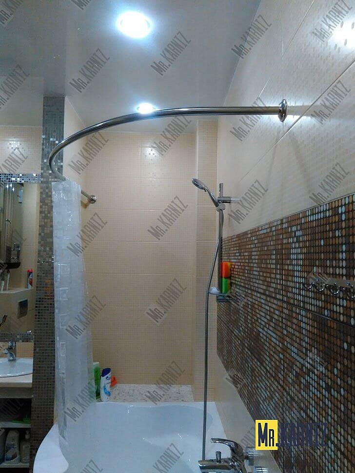 Карниз для ванны Triton Кайли 150х100 Усиленный 20 мм MrKARNIZ фото 14