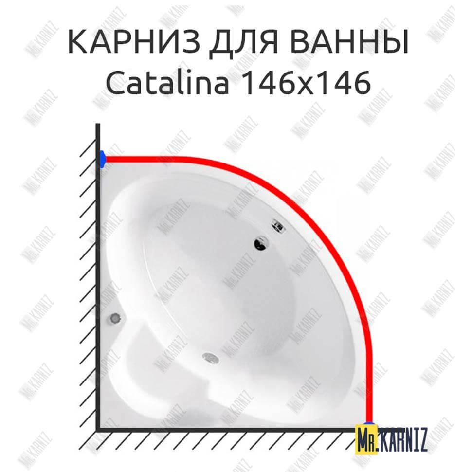 Карниз для ванны Vagnerplast Catalina 146х146 Усиленный 20 мм MrKARNIZ Карниз для ванны Vagnerplast Catalina 146х146 Усиленный 20 мм MrKARNIZ