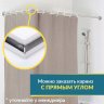 Карниз для душа Угловой Г образный 105х100 Усиленный 25 мм MrKARNIZ фото 7