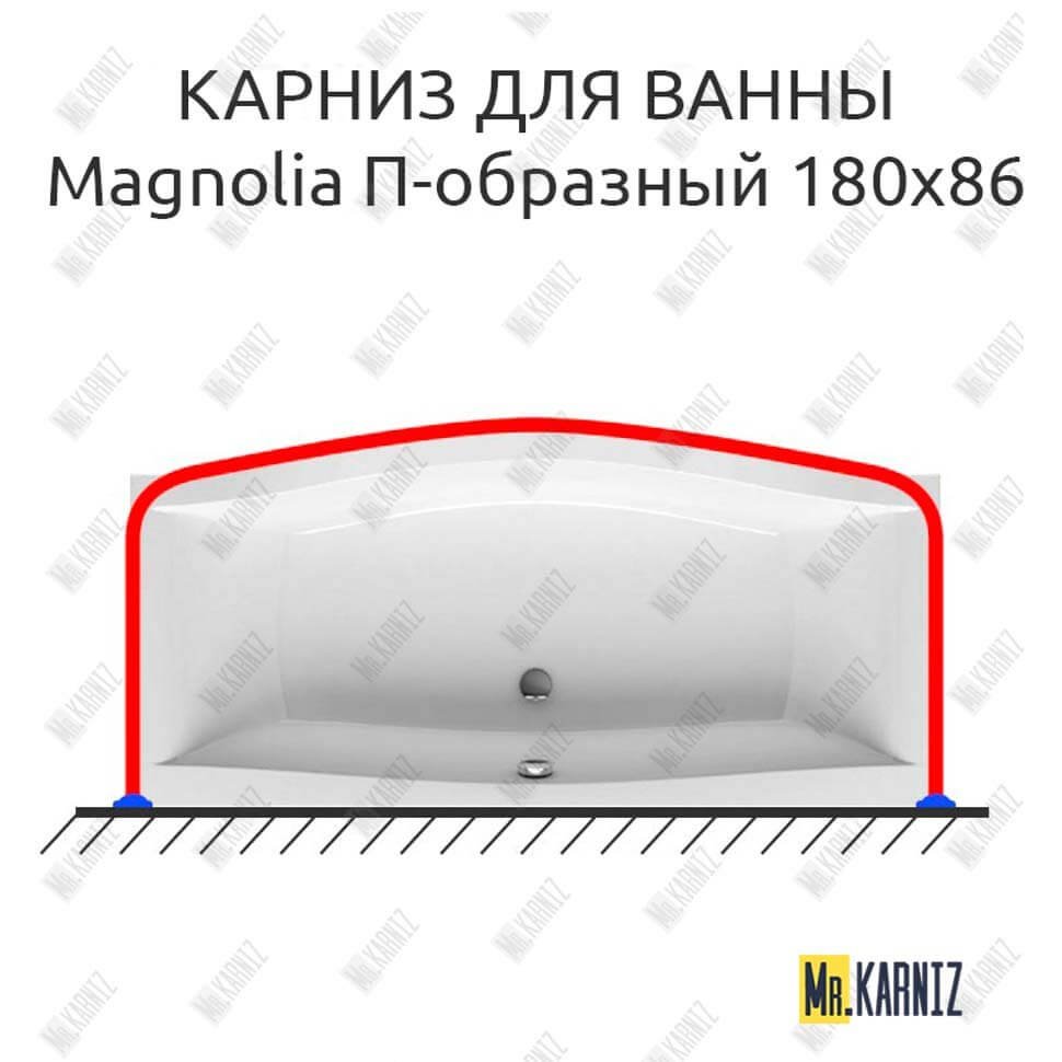 Карниз для ванны Ravak Magnolia П-образный 180х86 Усиленный 20 мм MrKARNIZ