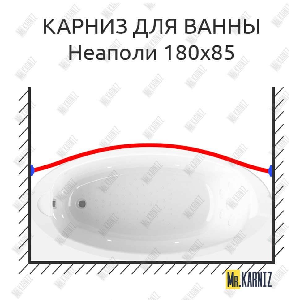 Карниз для ванны Radomir Неаполи Передний борт 180х85 Усиленный 20 мм MrKARNIZ